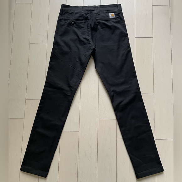 Carhart WIP black Sid chino pants size 29x30 in very good condition - Picture 2 of 10